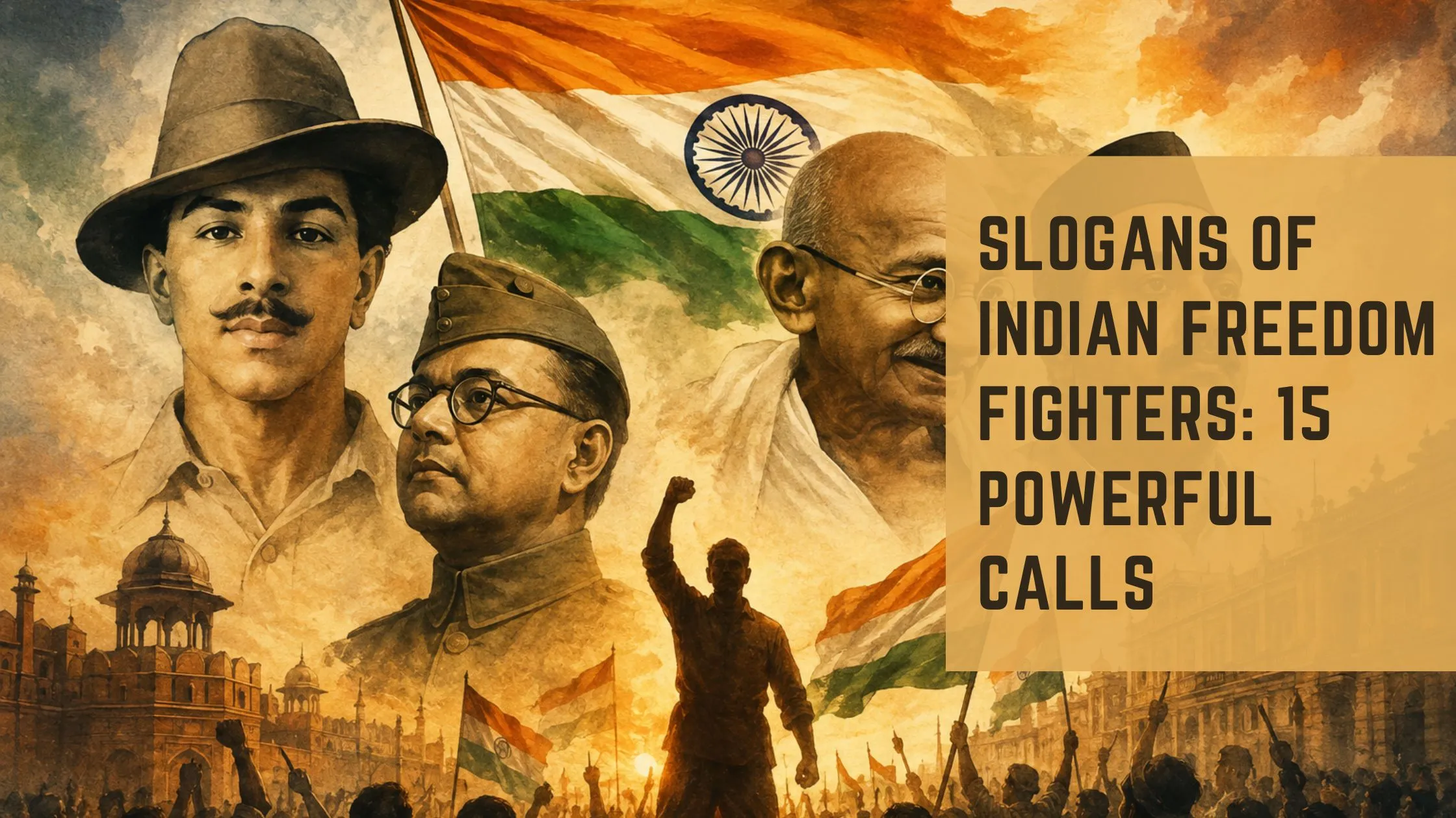 slogans of Indian freedom fighters
