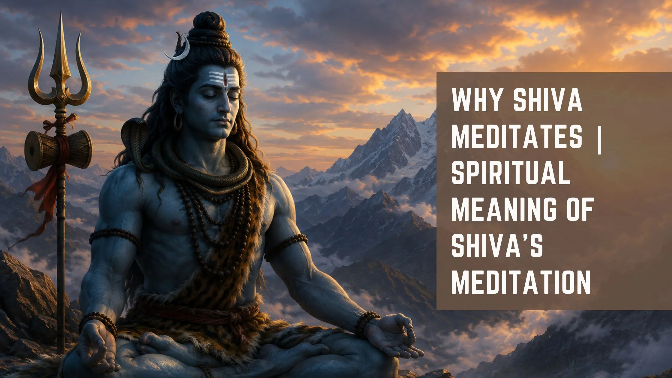 why Shiva meditates