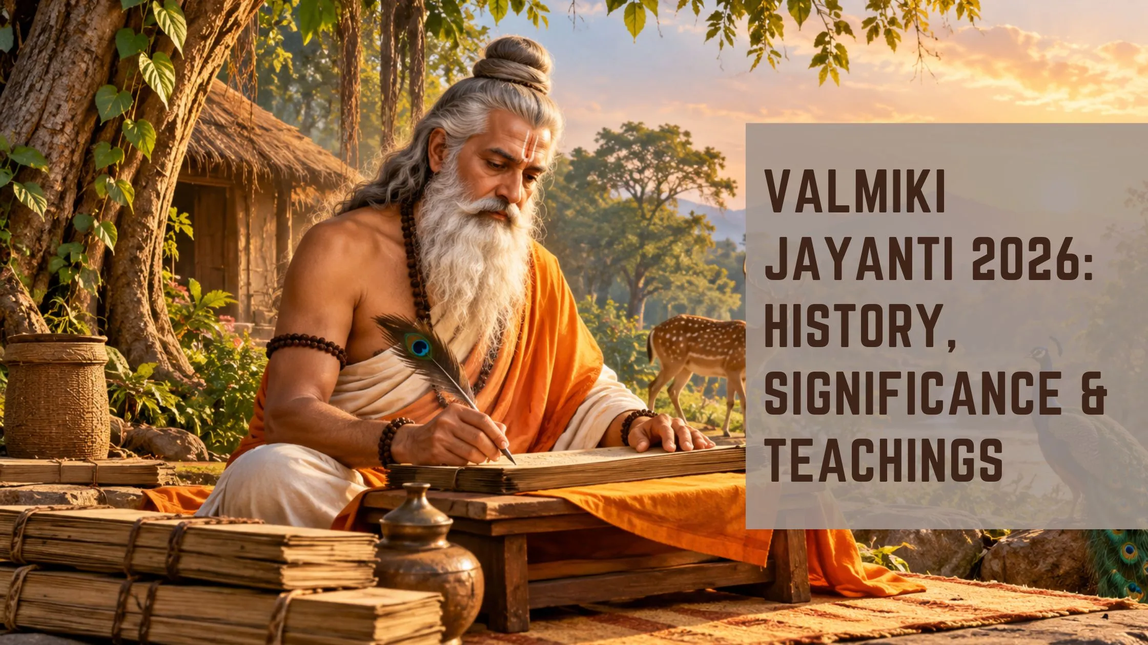 Valmiki Jayanti 2026: History, Significance & Teachings