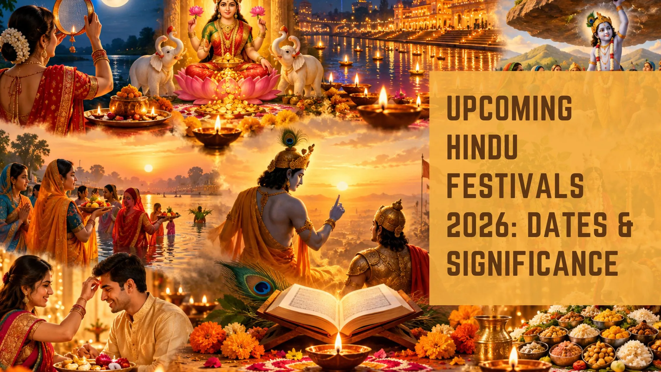 Upcoming Hindu Festivals 2026: Dates & Significance