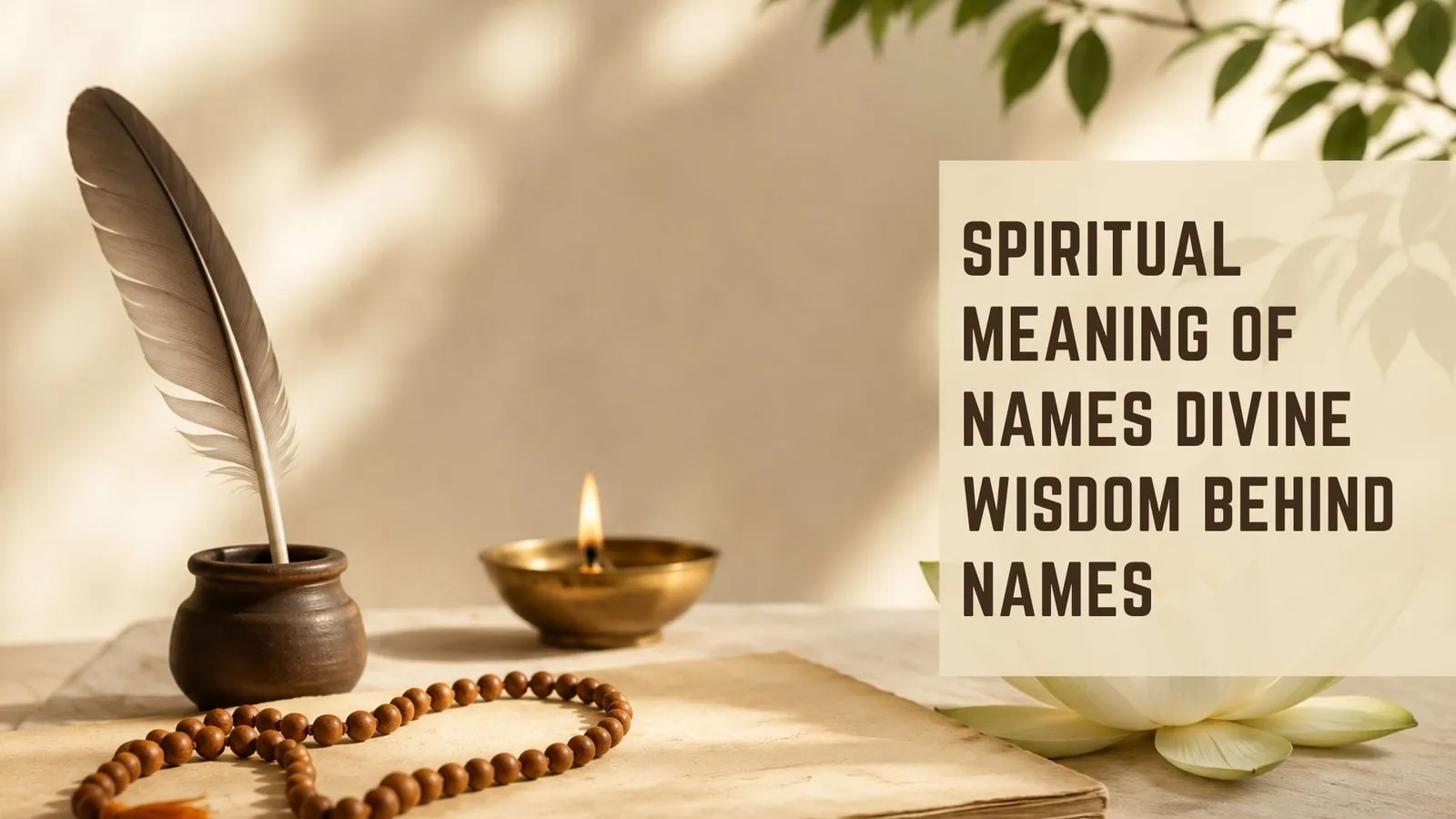 Spiritual Meaning of Names Divine Wisdom Behind Names