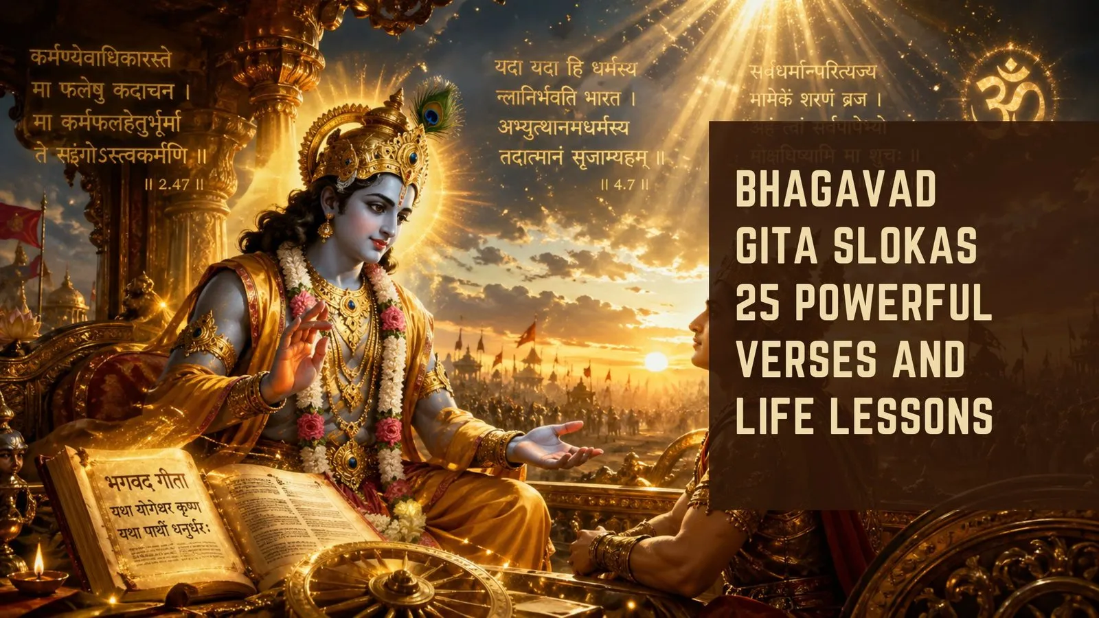 Bhagavad Gita Slokas 25 Powerful Verses and Life Lessons