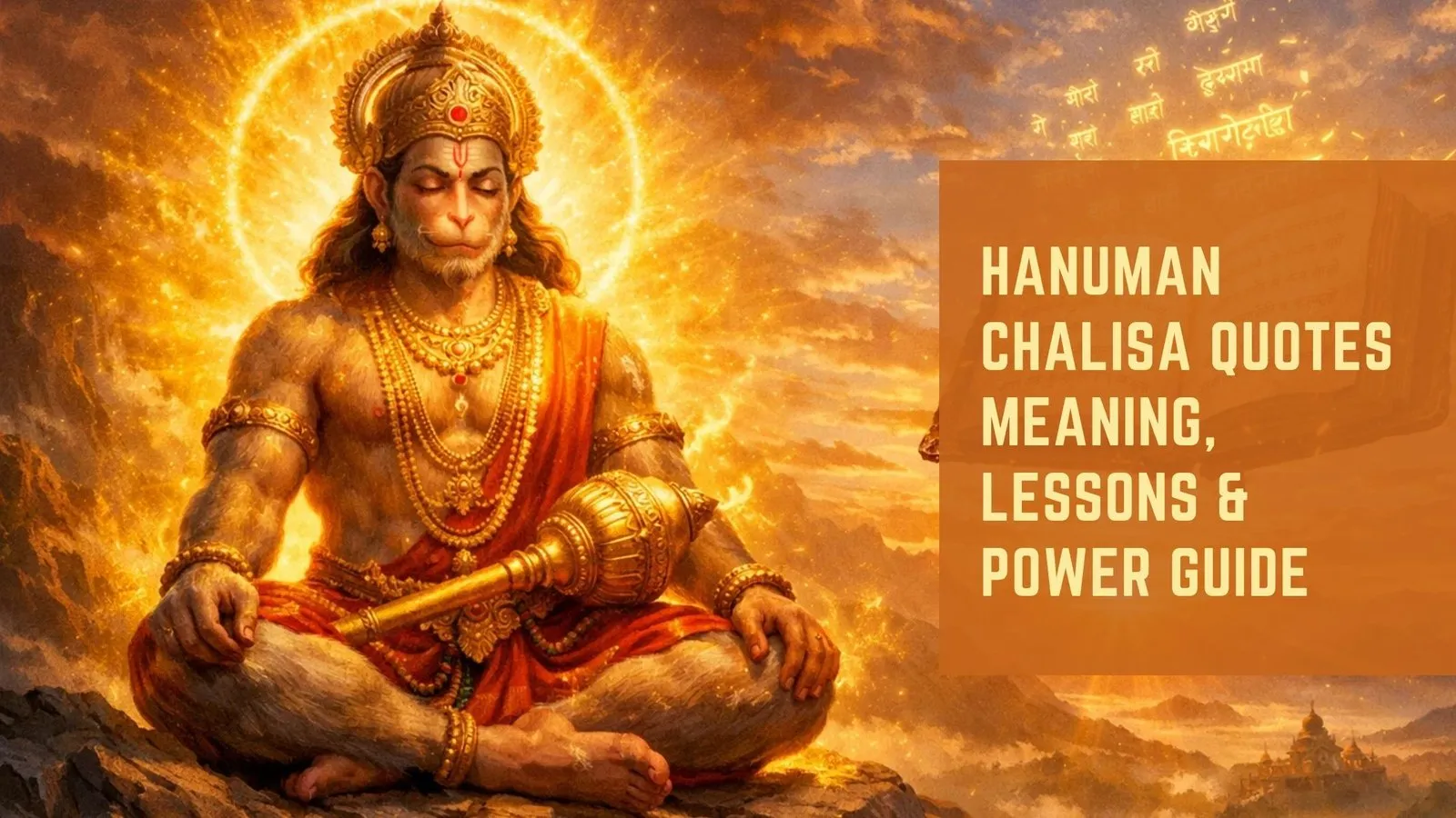 Hanuman Chalisa Quotes Meaning, Lessons &amp; Power Guide