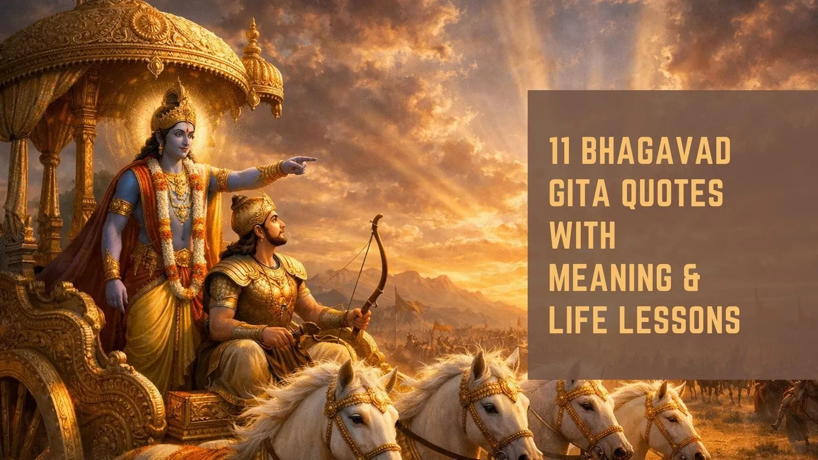 11 Bhagavad Gita Quotes with Meaning &amp; Life Lessons