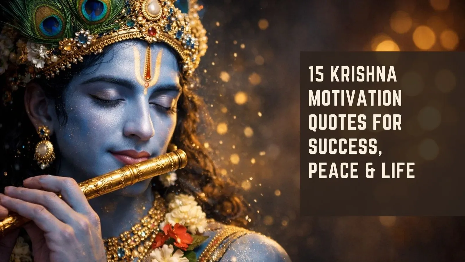 15 Krishna Motivation Quotes for Success, Peace &amp; Life