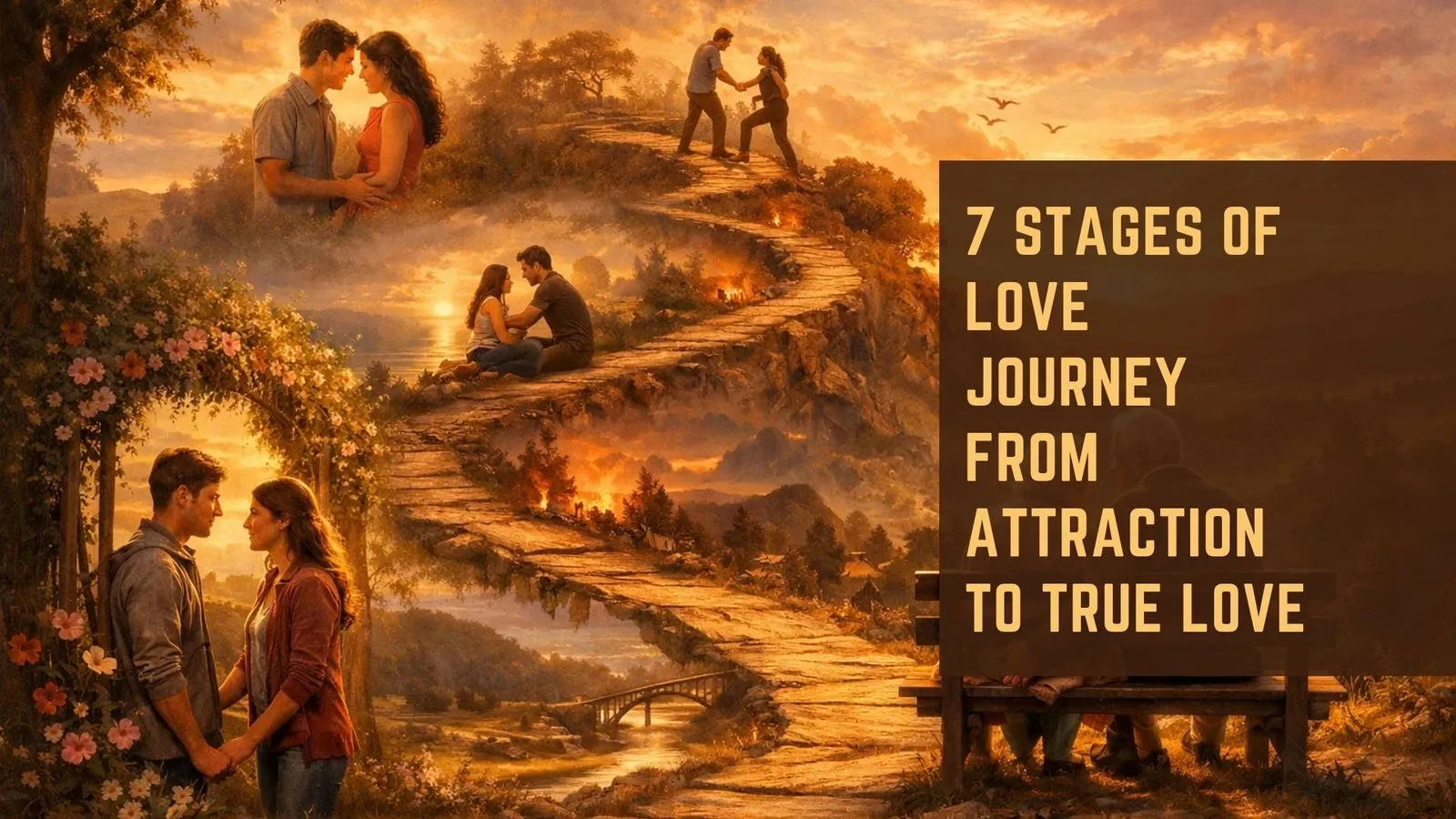 7 Stages of Love Journey from Attraction to True Love
