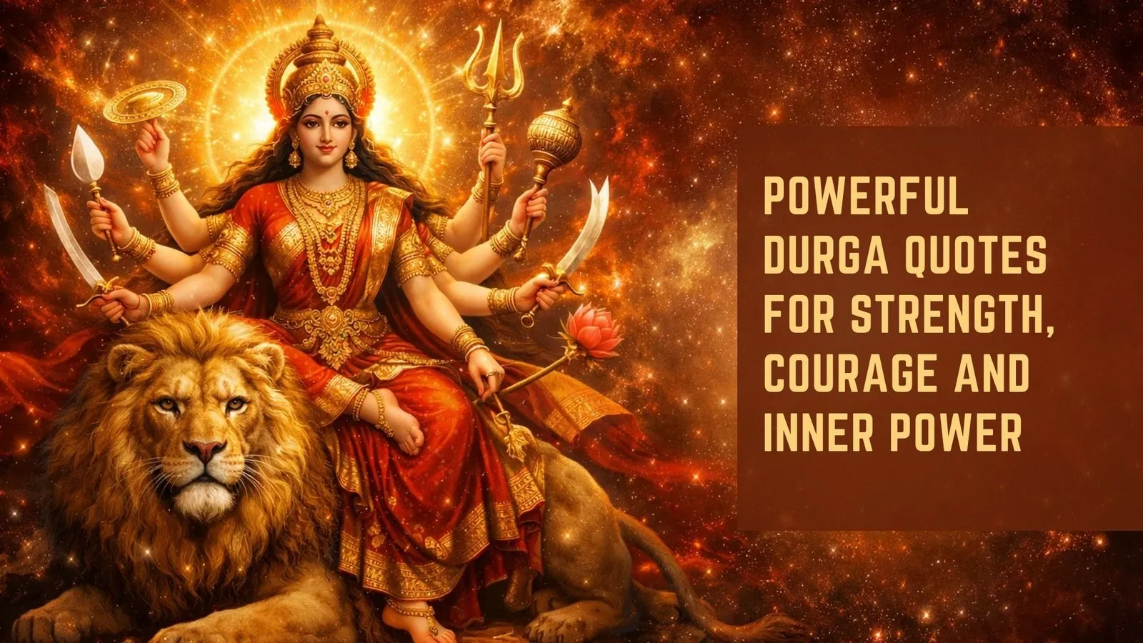 Powerful Durga Quotes for Strength, Courage and Inner Power