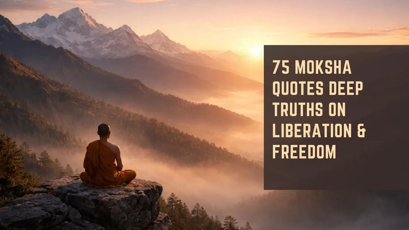 75 Moksha Quotes Deep Truths on Liberation &amp; Freedom
