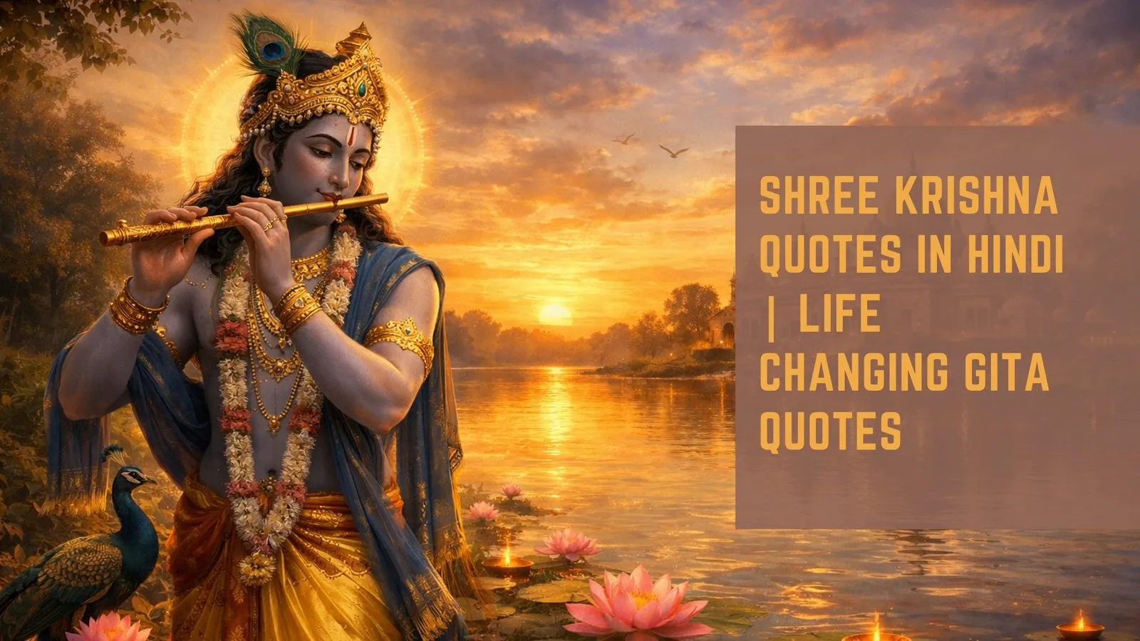 Shree Krishna Quotes in Hindi | Life Changing Gita Quotes