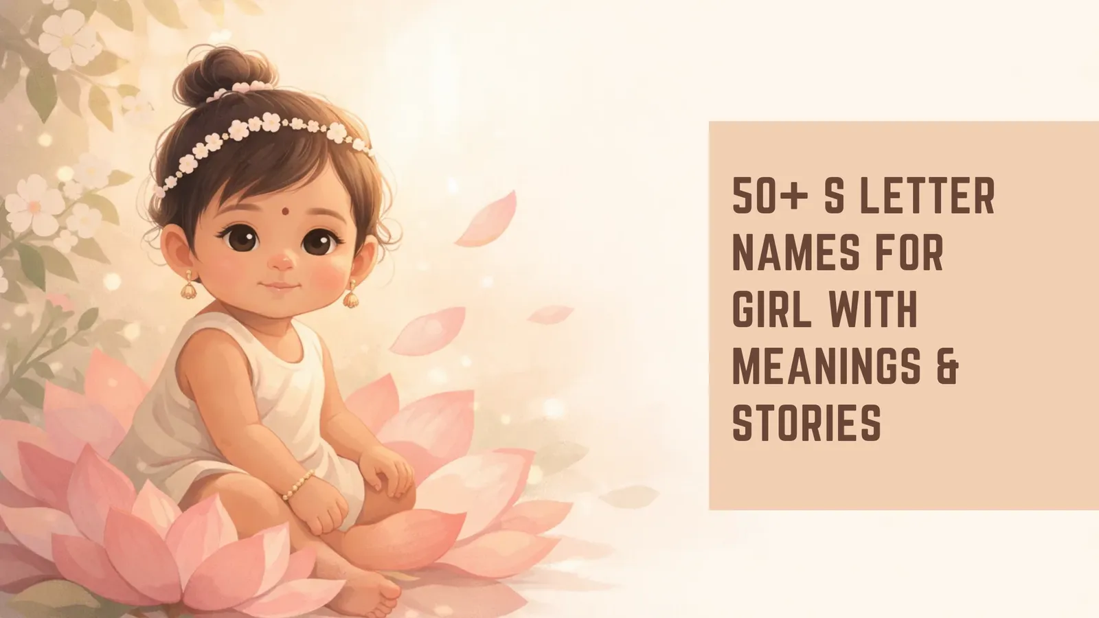 50+ S Letter Names for Girl with Meanings &amp; Stories