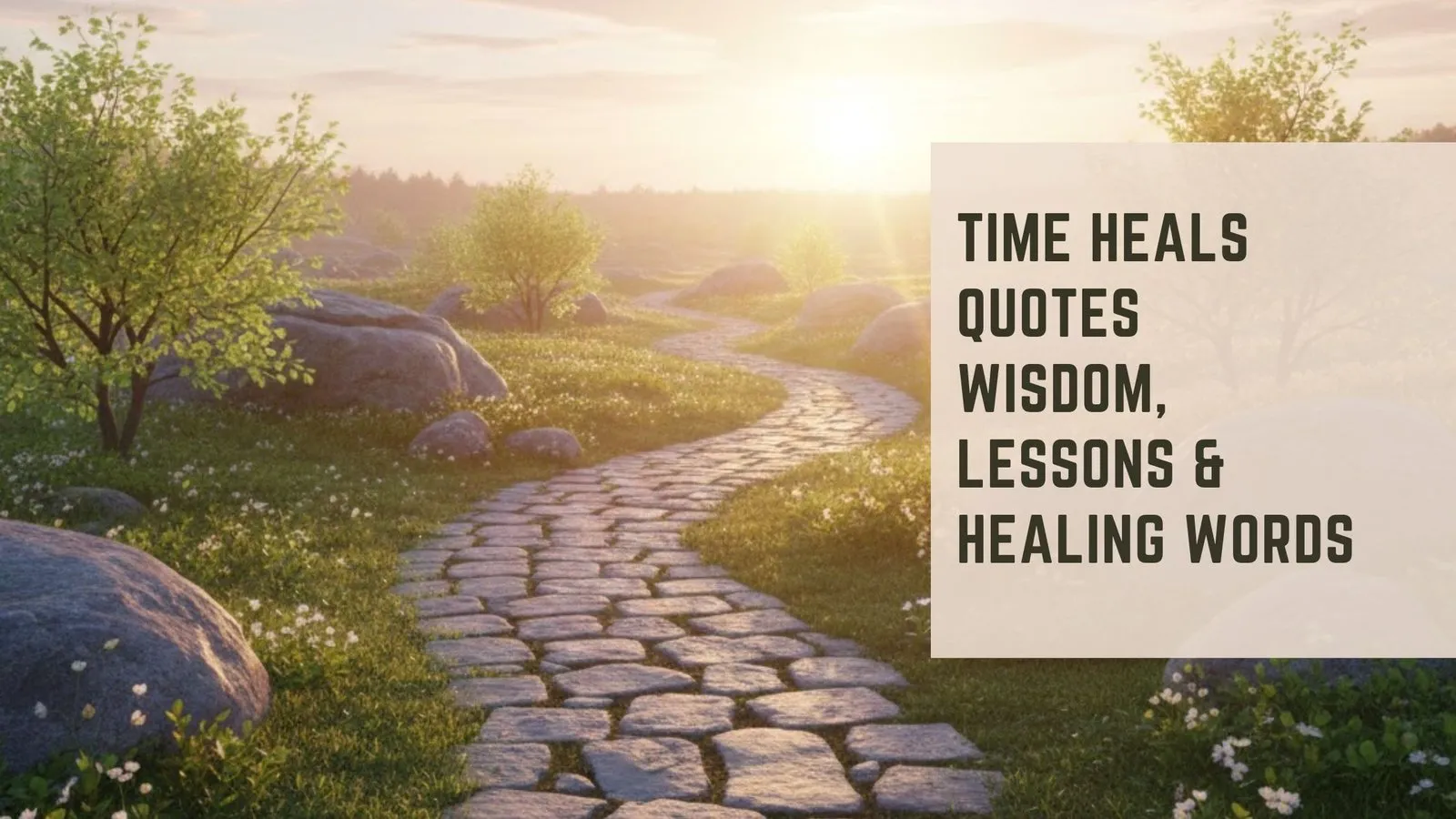 Time Heals Quotes  Wisdom, Lessons &amp; Healing Words