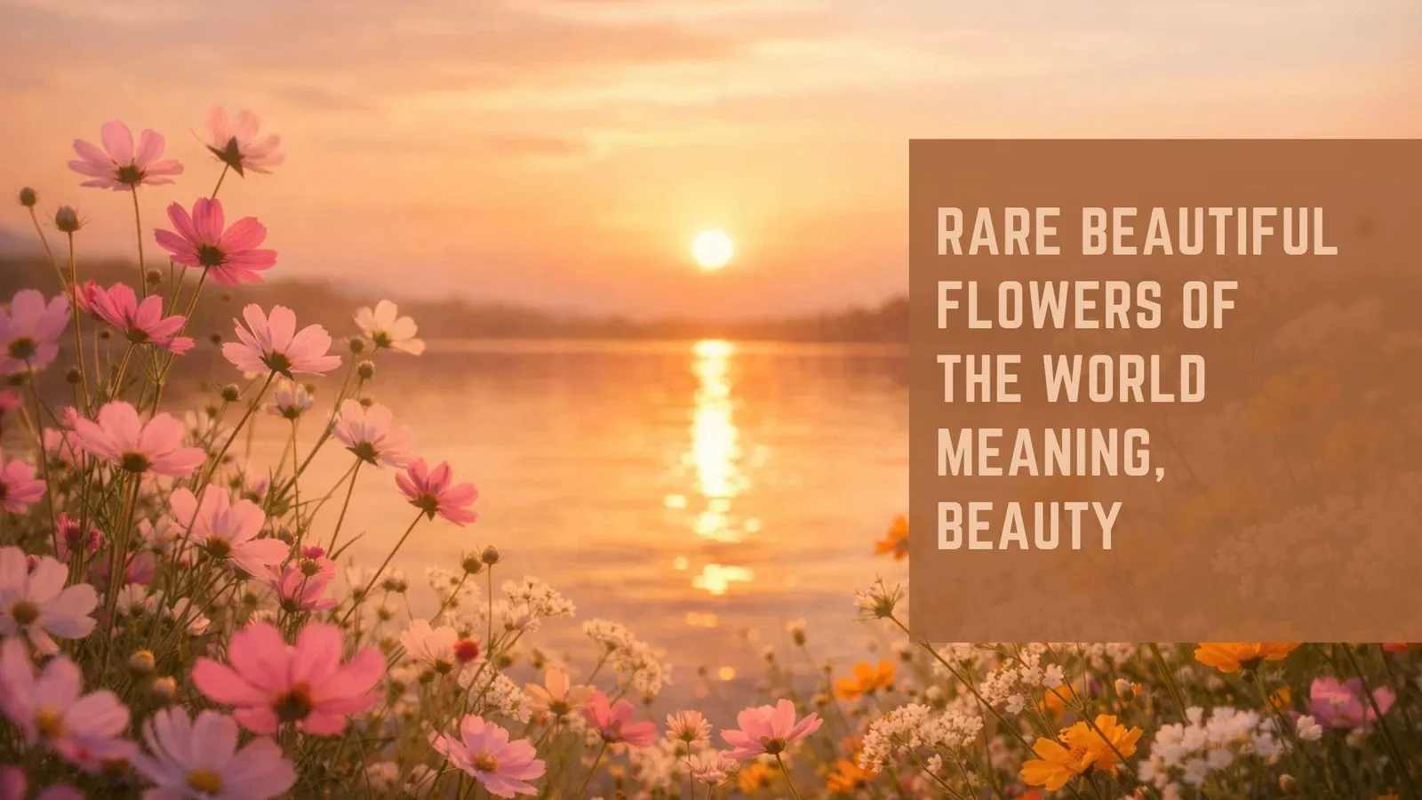 Rare Beautiful Flowers of the World Meaning, Beauty