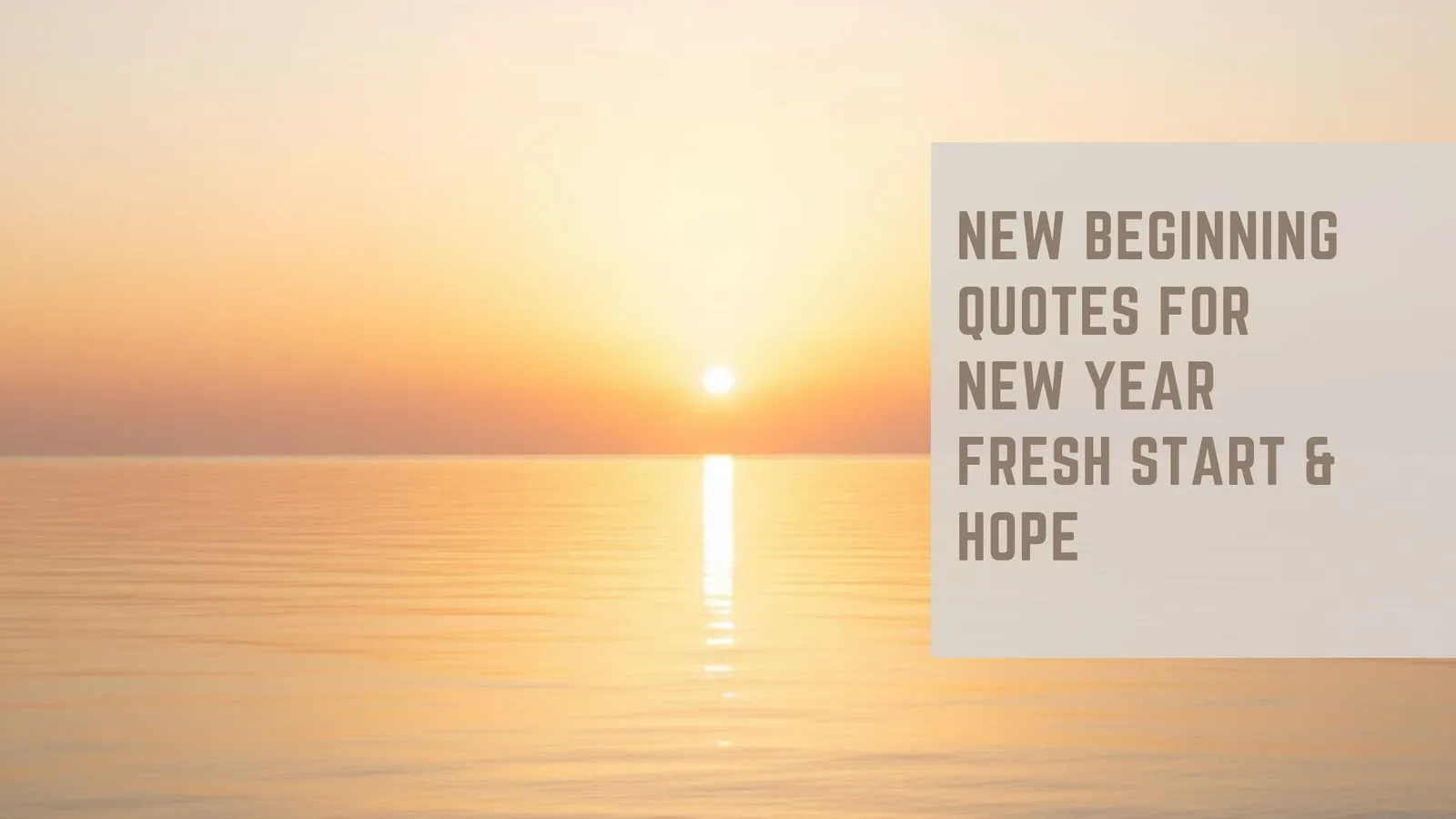 New Beginning Quotes for New Year    Fresh Start &amp; Hope