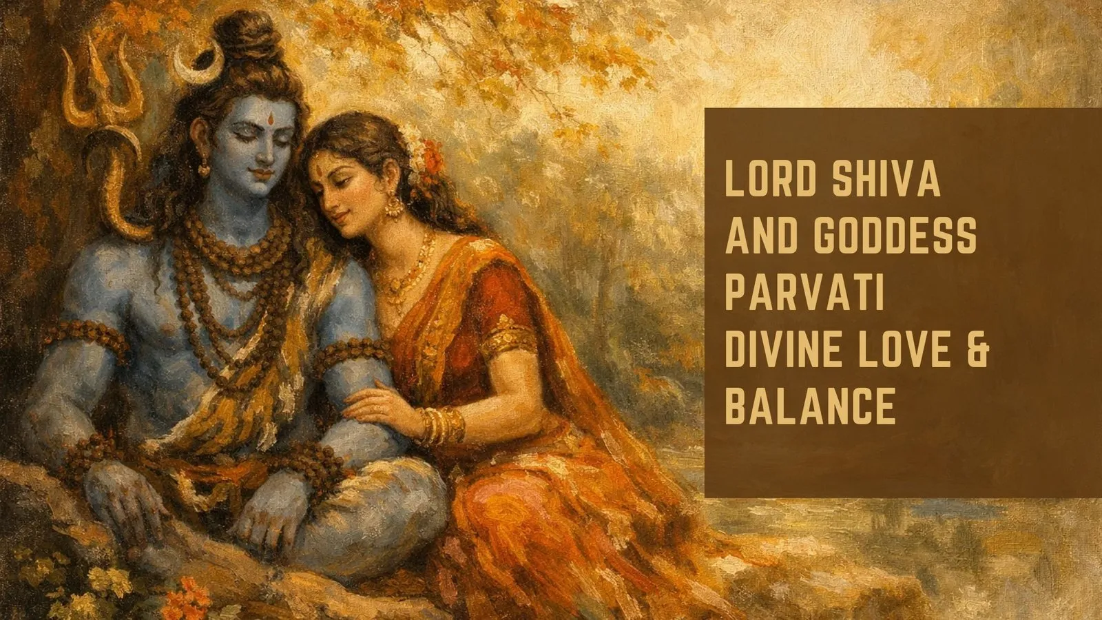 Lord Shiva and Goddess Parvati   Divine Love &amp; Balance