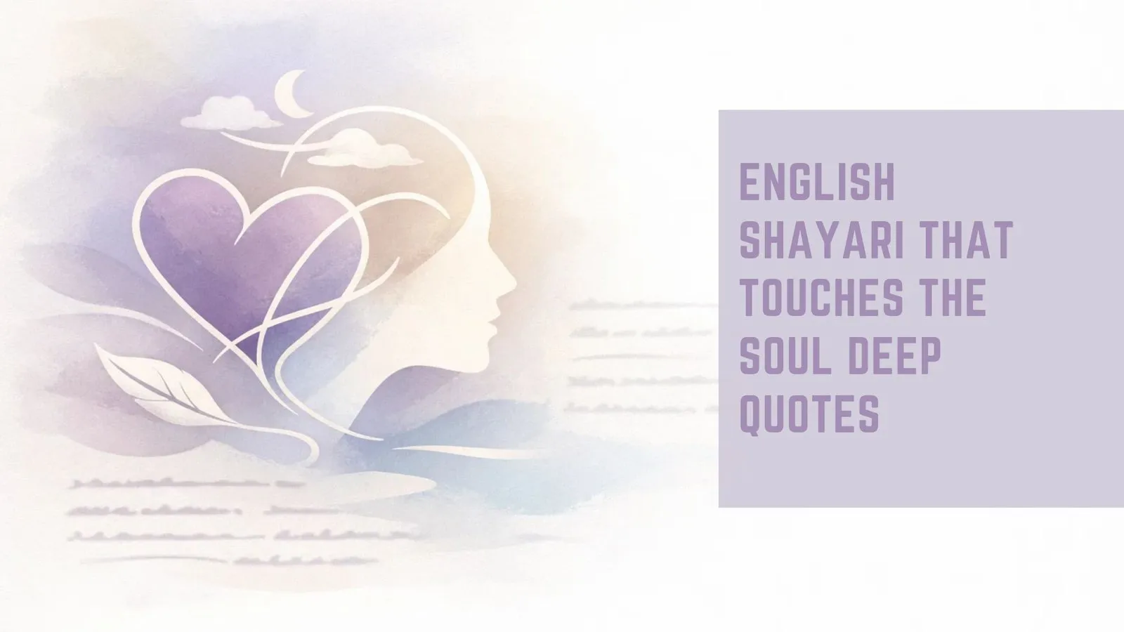 English Shayari  That Touches the Soul Deep Quotes