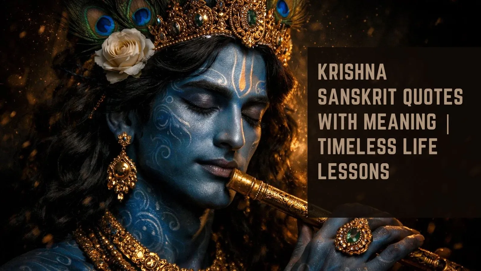 Krishna Sanskrit Quotes with Meaning | Timeless Life Lessons