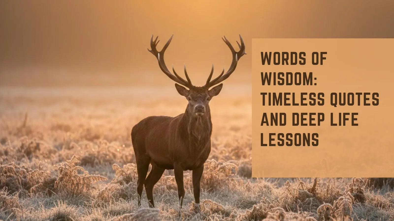 Words of Wisdom: Timeless Quotes and Deep Life Lessons