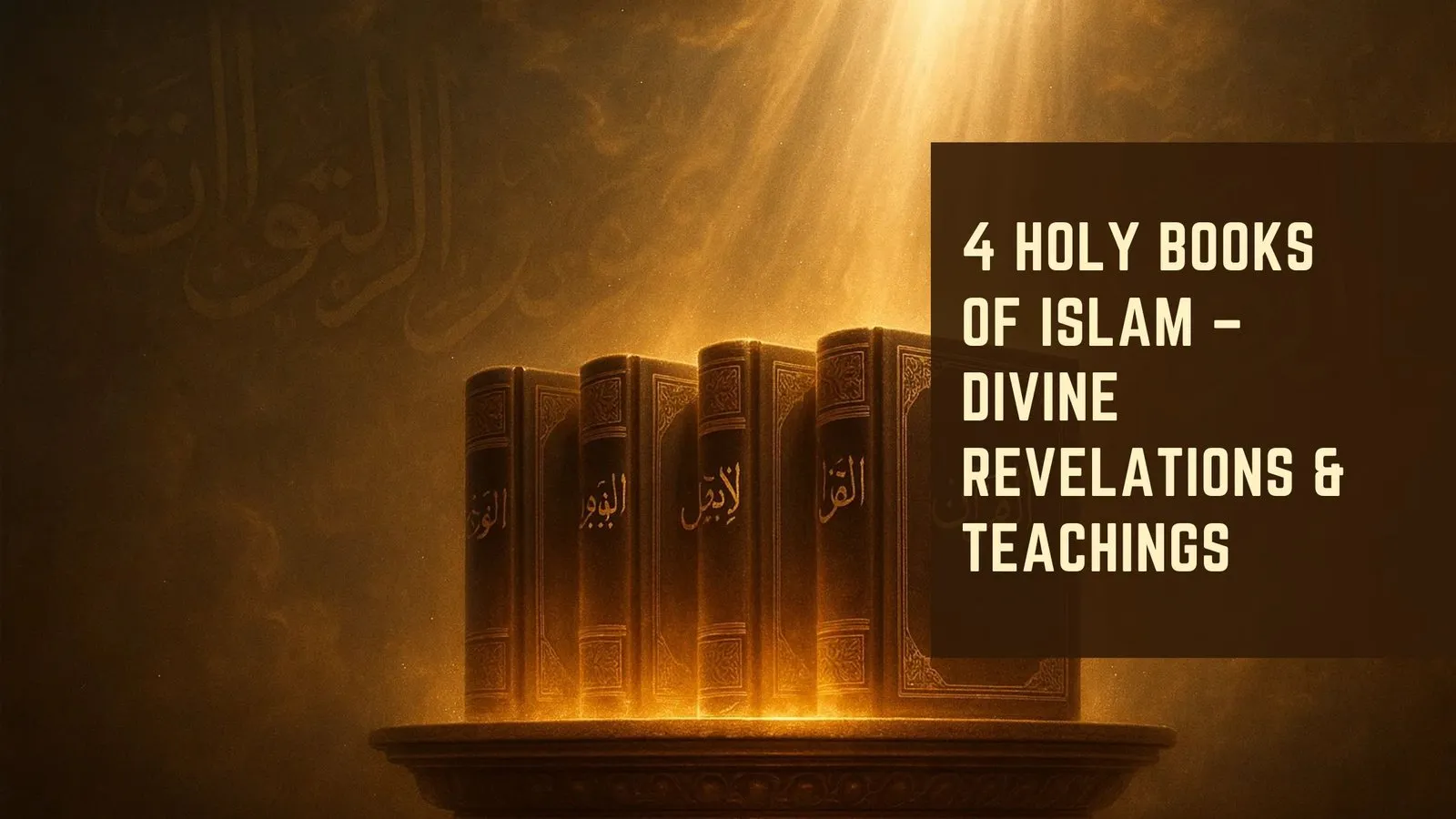 4 Holy Books of Islam – Divine Revelations &amp; Teachings