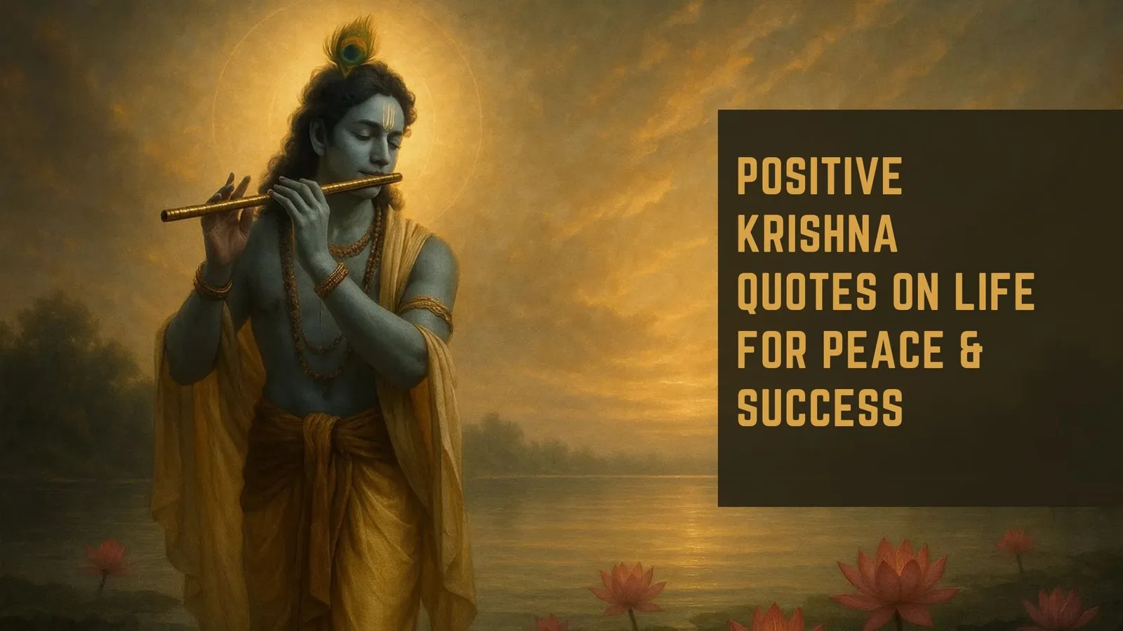 Positive Krishna Quotes on Life for Peace &amp; Success