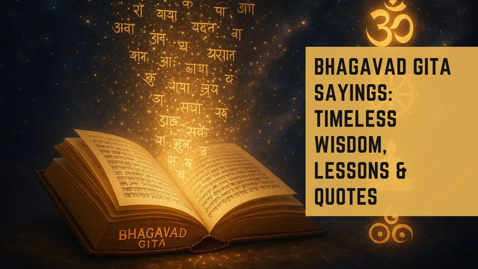 Bhagavad Gita Sayings: Timeless Wisdom, Lessons &amp; Quotes