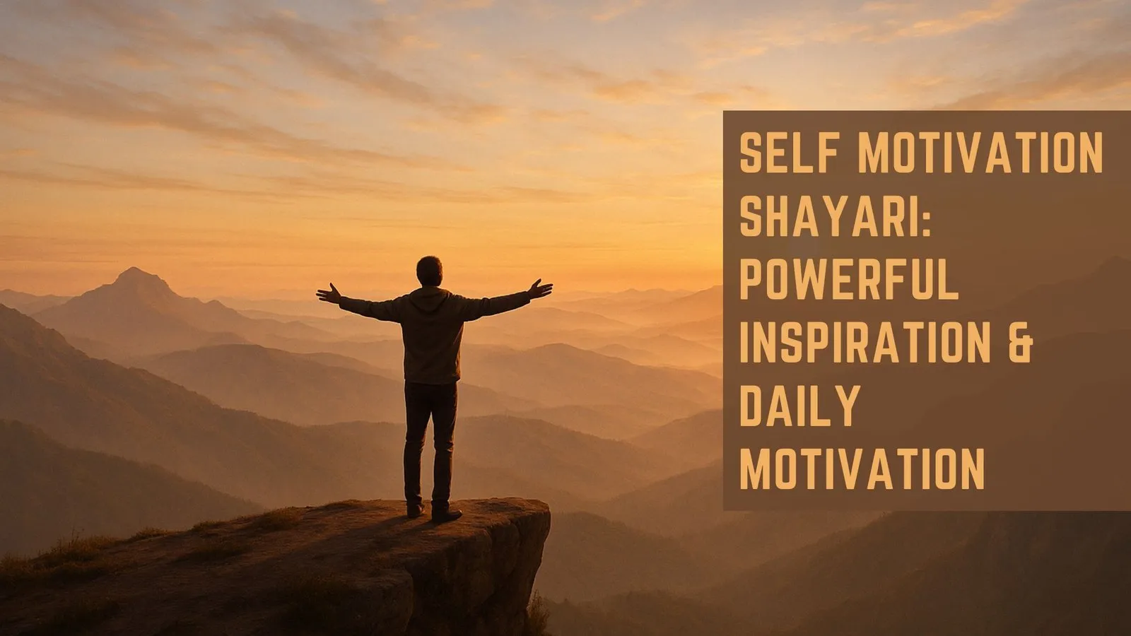Self Motivation Shayari: Powerful Inspiration & Daily Motivation
