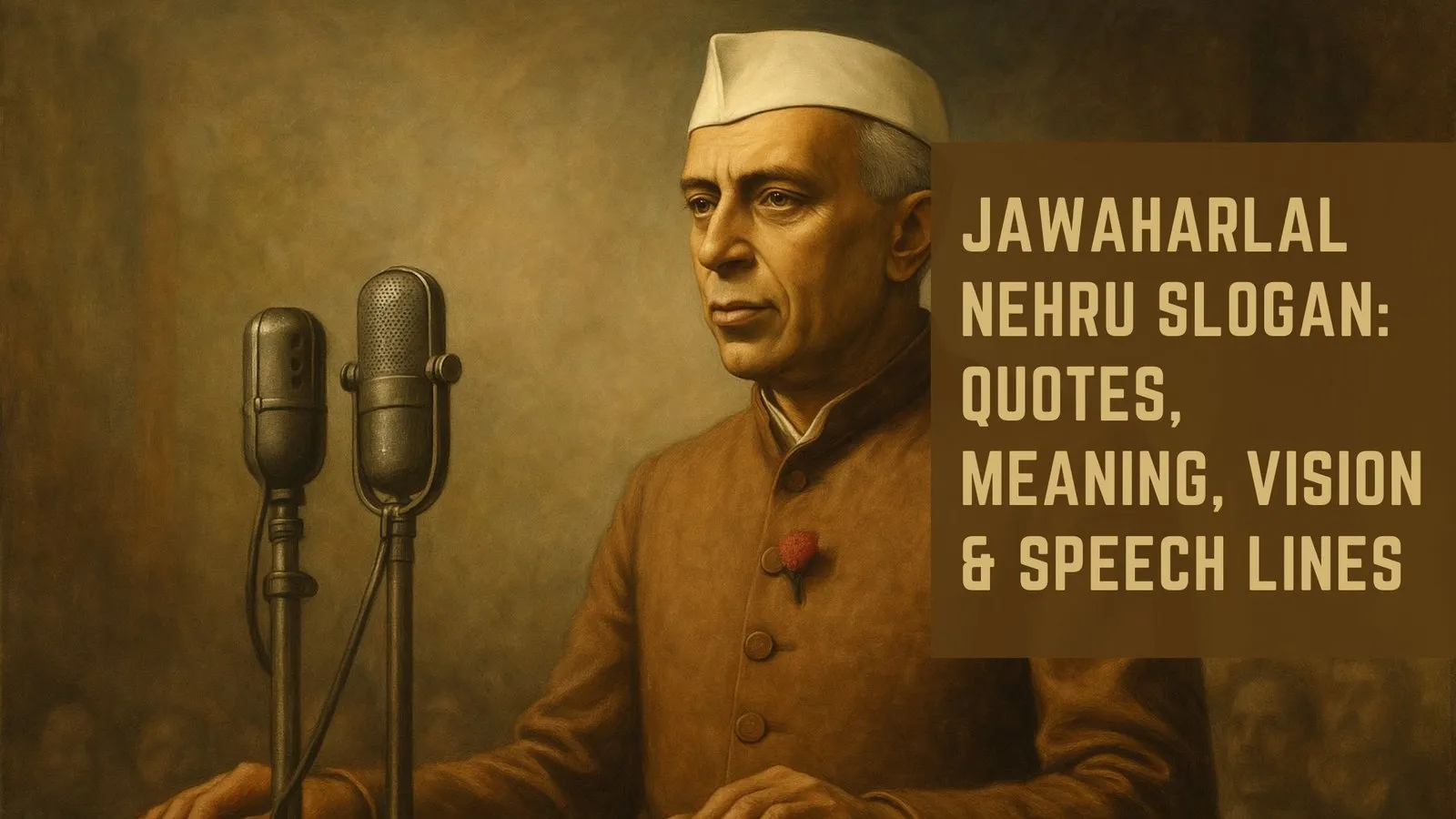 Jawaharlal Nehru Slogan: Quotes, Meaning, Vision &amp; Speech Lines