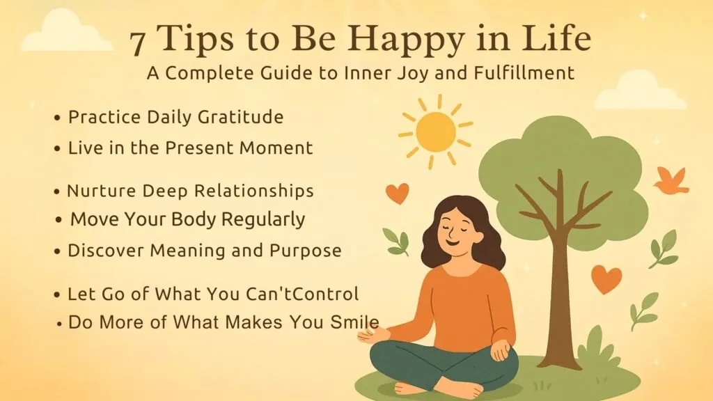 7 Tips to Be Happy in Life: A Complete Guide to Inner Joy and Fulfillment