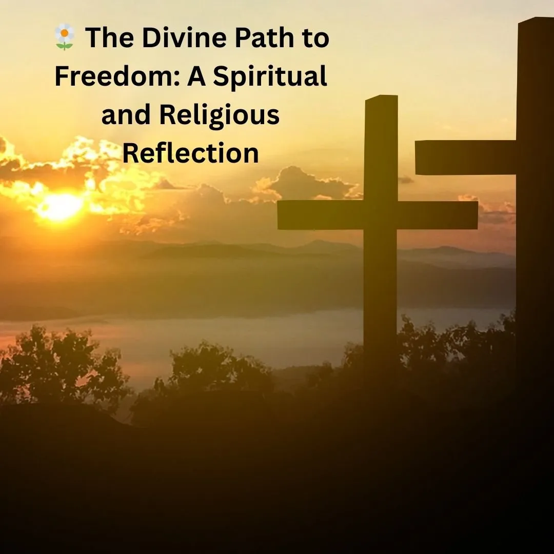 🌼 The Divine Path to Freedom: A Spiritual and Religious Reflection