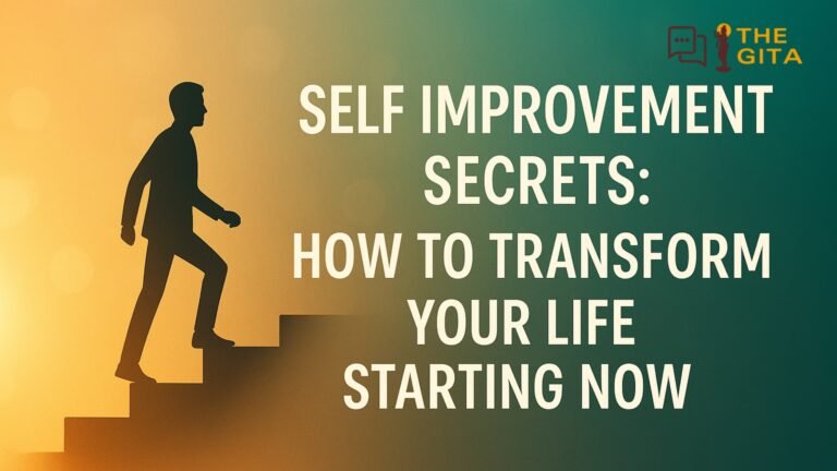 Self improvement