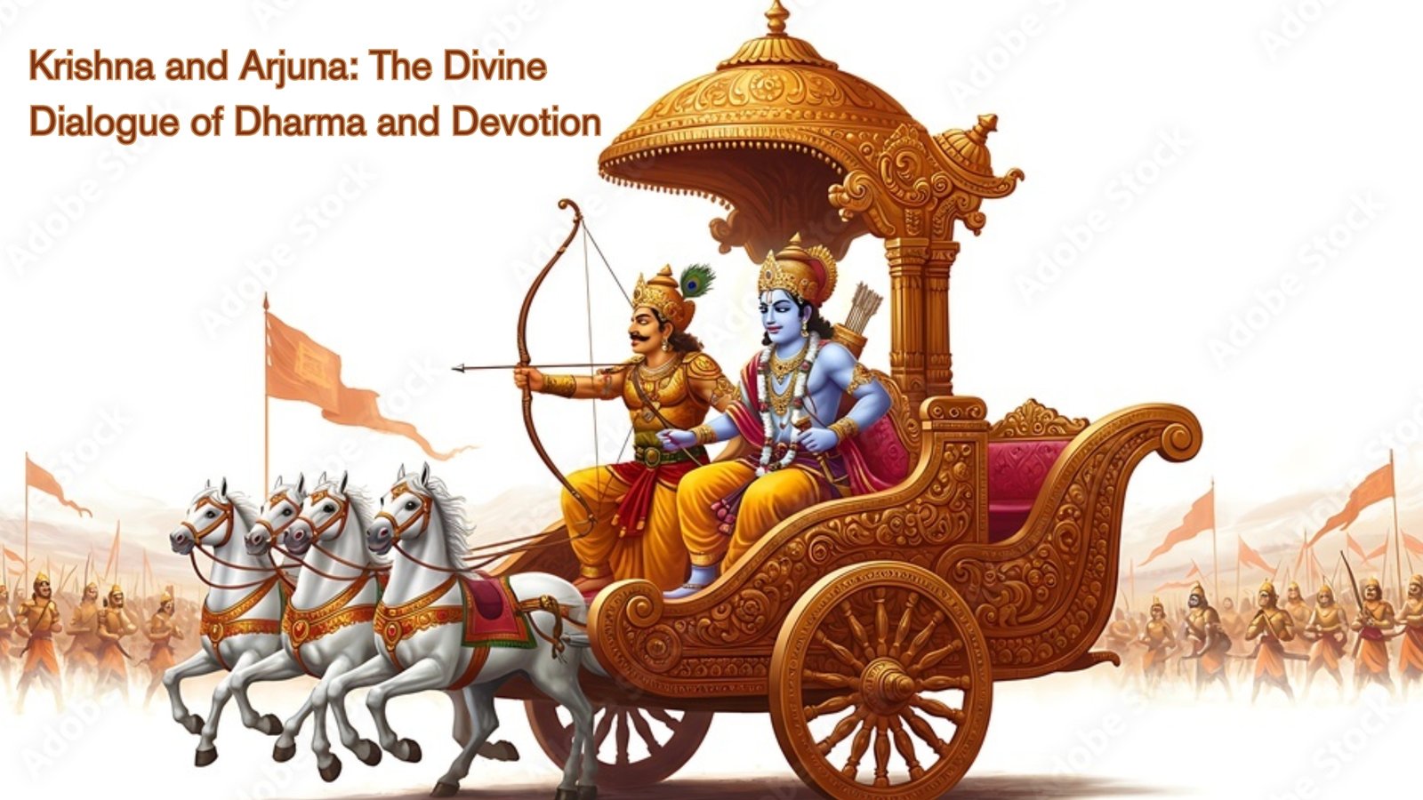 Krishna and Arjuna