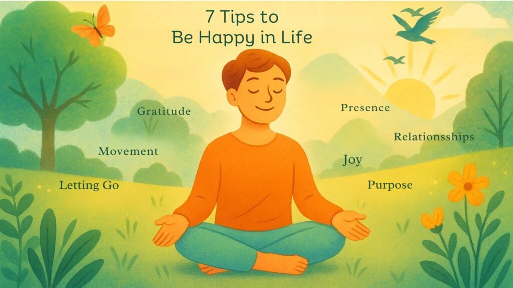 7 tips to be happy in life