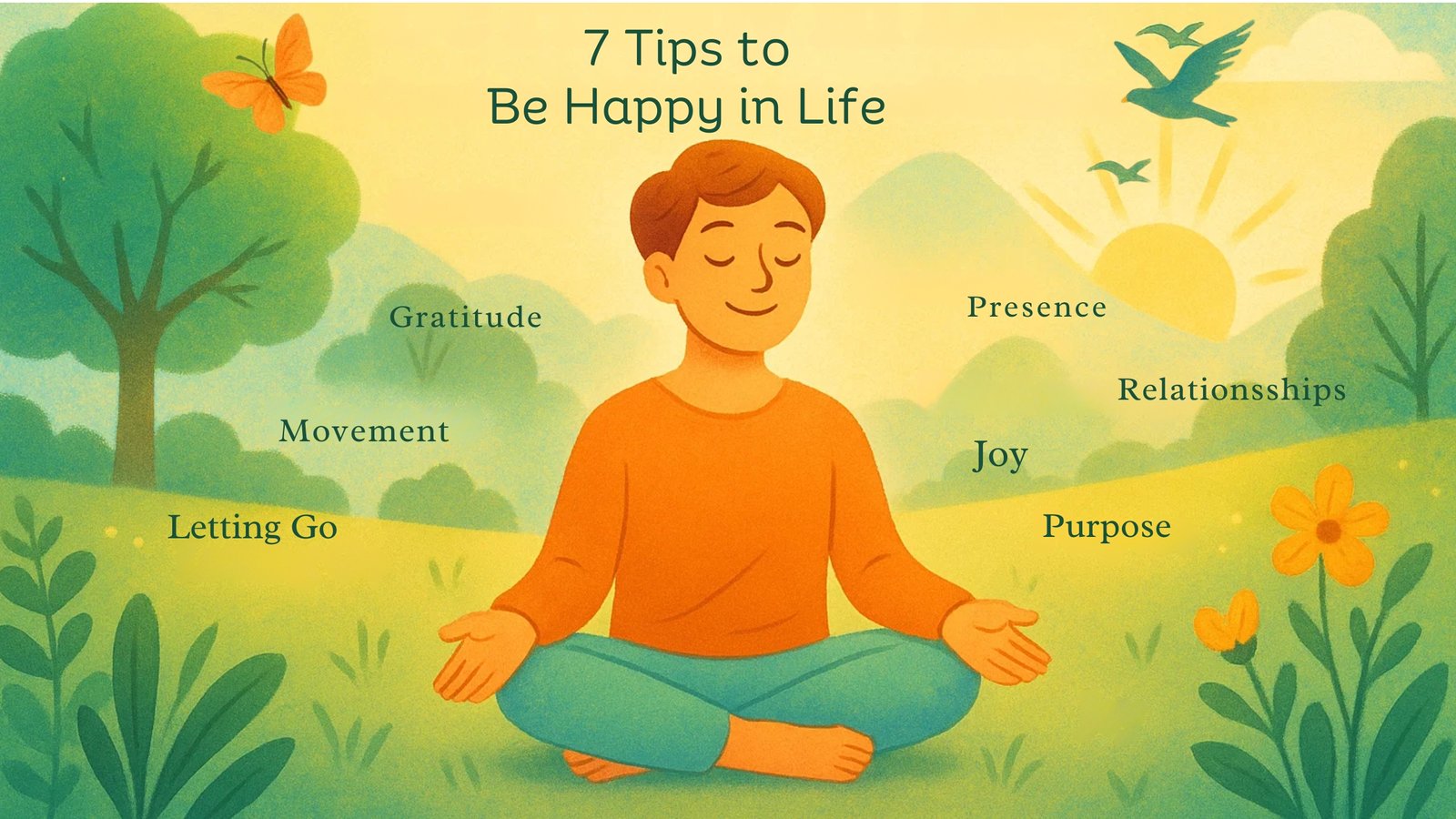7 tips to be happy in life