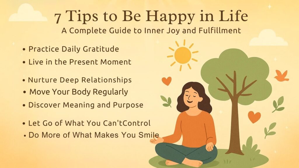7 Tips to Be Happy in Life: A Complete Guide to Inner Joy and Fulfillment