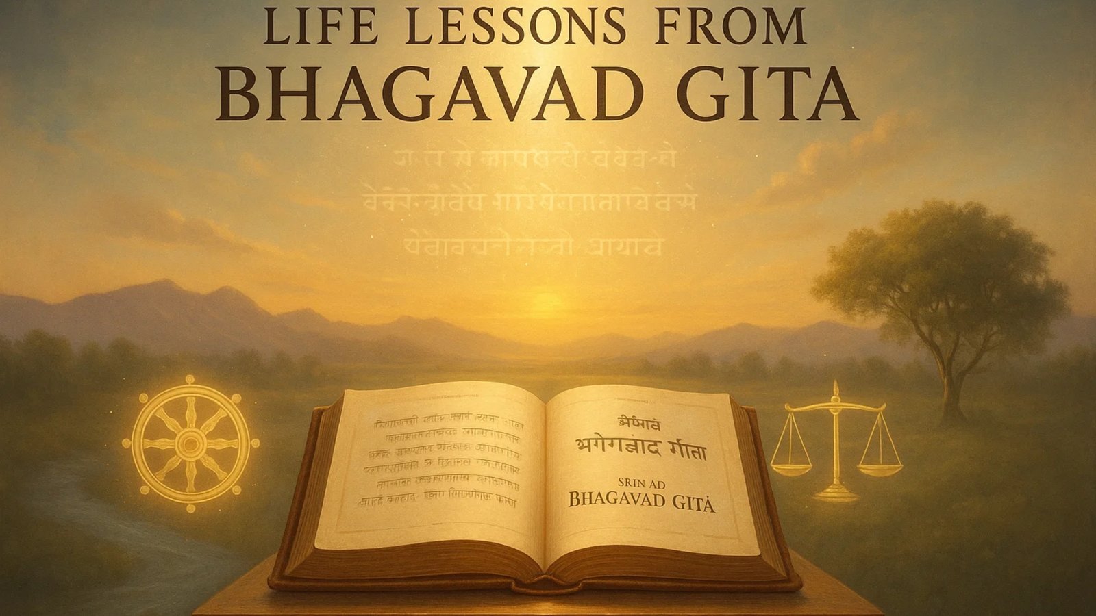 🌼 Life Lessons from Bhagavad Gita: Eternal Wisdom for Modern Times