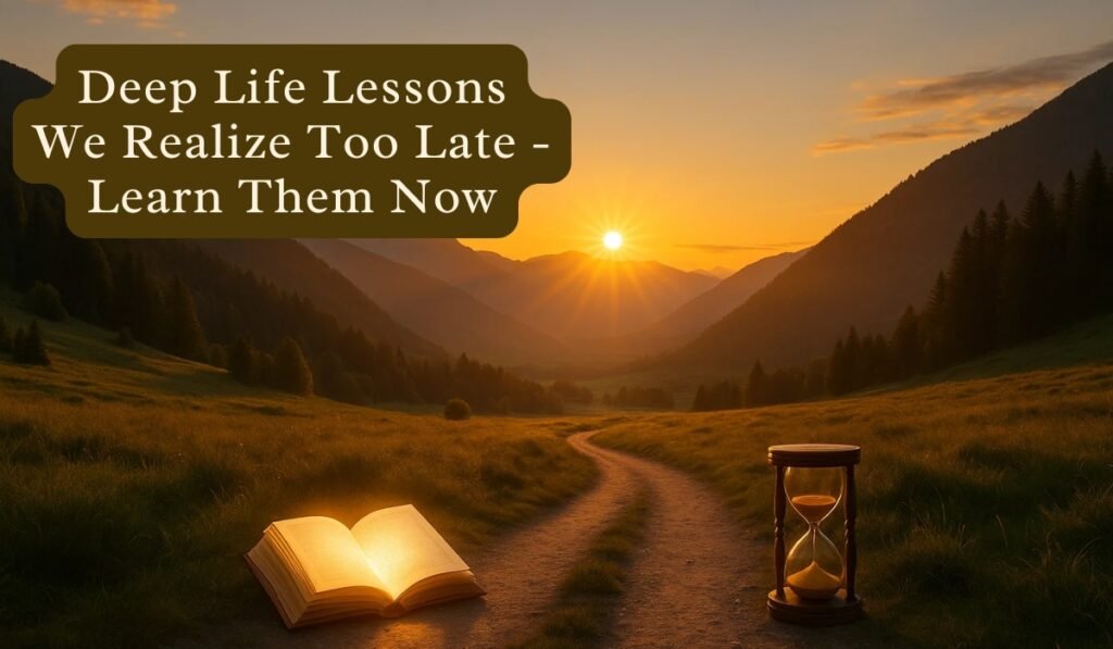 Deep Life Lessons We Realize Too Late — Learn Them Now