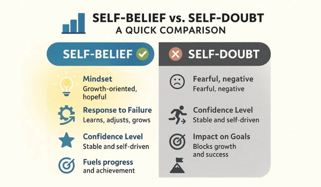 Self-Belief vs. Self-Doubt