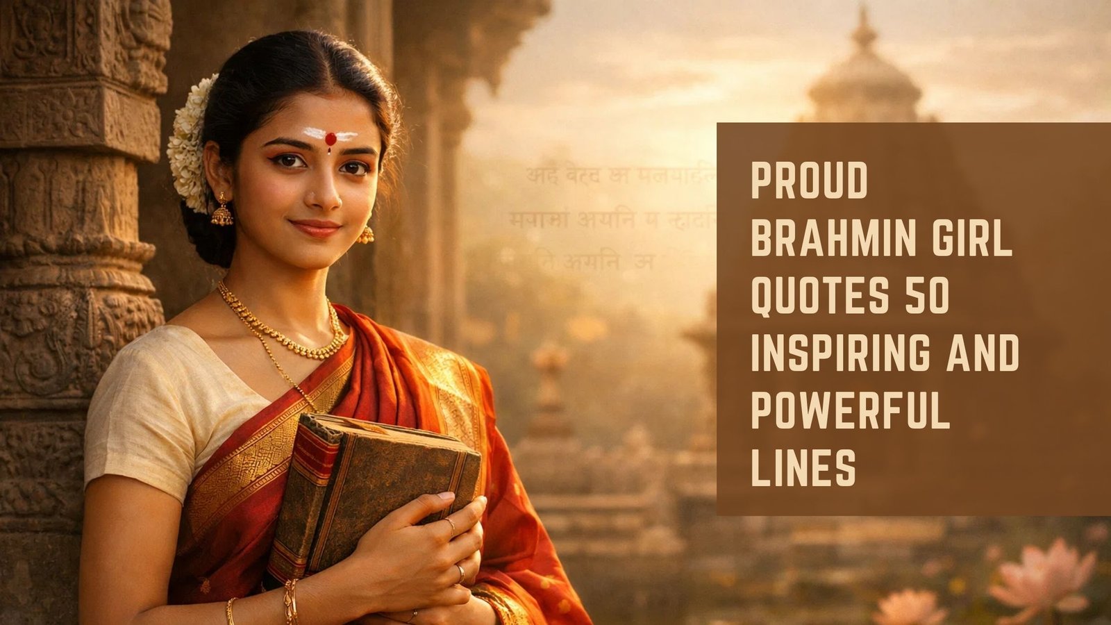 Proud Brahmin Girl Quotes